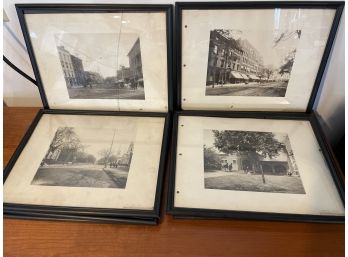 COLLECTION OF 8 EARLY 20TH CENTURY PHOTOGRAPHIC PRINTS OF MERIDEN CT. STREET SCENES