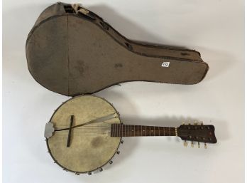 A BANJO MANDOLIN WITH A STAR INLAY