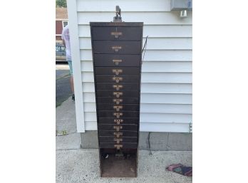 ANTIQUE WATCH CRYSTAL CABINET W/ HUNDREDS OF CRYSTALS