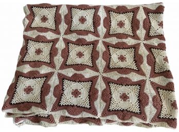 Vintage Crocheted Bedspread