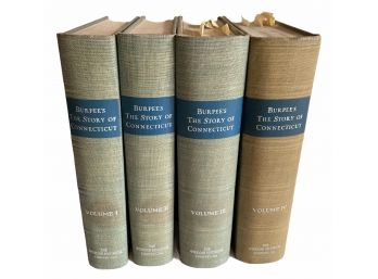Four Volumes Burpee's 'The Story Of Connecticut' By Charles W. Burpee