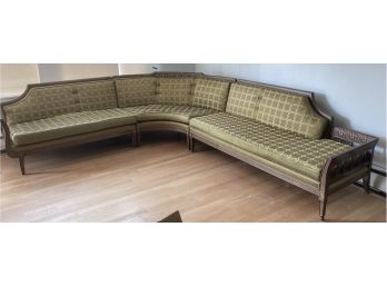 Mid Century Hollywood Regency / Spanish Style Three Piece Sofa