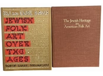 Two Hard Cover Books On Jewish Folk Art