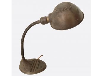 Art Deco Goose Neck Lamp By Bex Mfg.  (B)