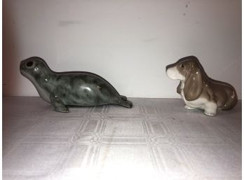 Dog & Seal Figurines