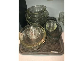 21 Pc Pyrex & Glass Bake Lot