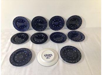 Set Of 11 Arabia Finland Sandwich Plates 7 3/4'