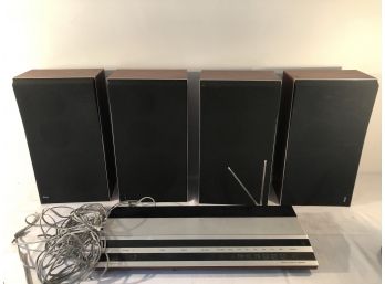 Bang & Olufson Beomaster 1900 Stereo & 4 Speakers S-45 Beovox Speakers, Cables