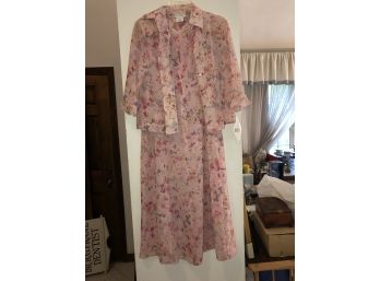 Pink Floral Dress Size 6