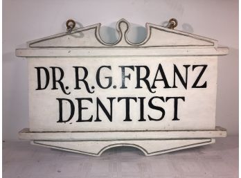 Wood Hanging Dental Sign 23 X 16