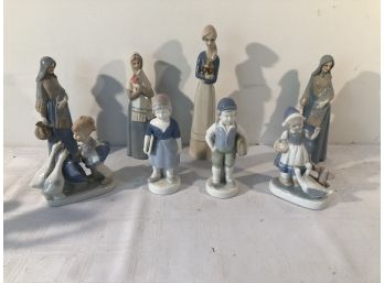 8 Porcelain Figurines