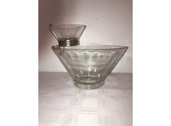 Mid Century Chip & Dip Bowl