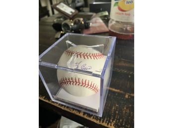 Yogi Berri Signed Ball With Psa