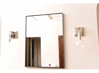 Restoration Hardware Metal Floating Mirror