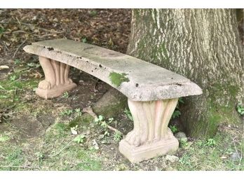 Cast Stone Garden Bench With Paw Feet