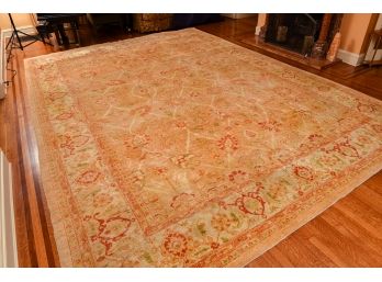 Antique Kerman Persian Hand Knotted Wool Area Rug