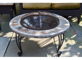 Fire Pit With Mosaic Top