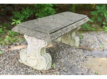 Cast Stone Figural Garden Bench