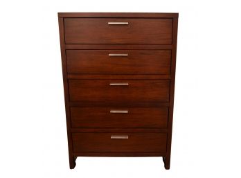 Good Quality Five Drawer Chest With Chrome Hardware