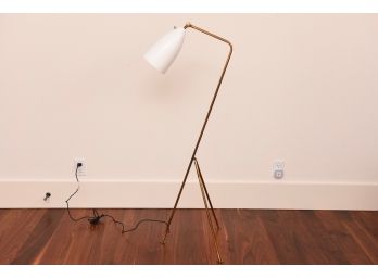 Modern Brass Grasshopper Lamp With Adjustable Lighting Shade