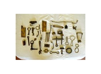 Lot Of Over 30 Pieces Of Miscellaneous  Hardware ~ Openers, Clips And More