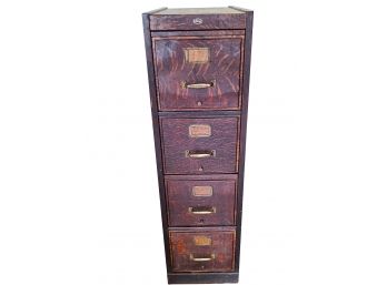 Antique Macy's Oak File Cabinet~ Circa 1910-1930~