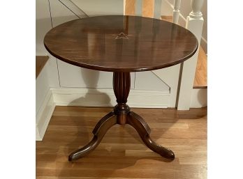 Vintage Mahogany Round Folding Table