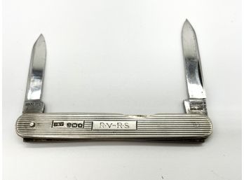 Antique British Silver Pocket Knife - John Yeomans Cowlishaw