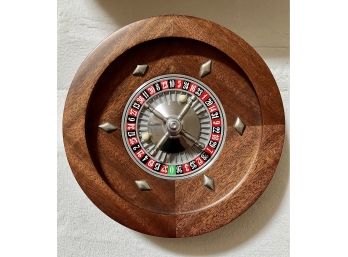 Travel Roulette Game In Burl Wood Case