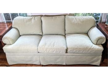 Green Grey Edward Ferrell Couch 7x3x3'