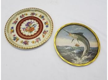 Two Vintage Serving Trays