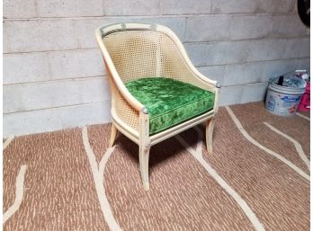 Vintage Rattan And Wood Chair