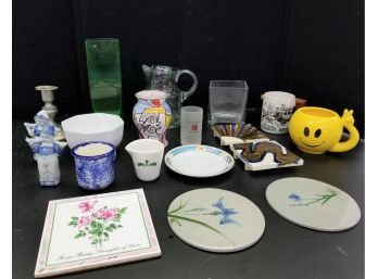 Lot Of Mixed Glass And Ceramic Items