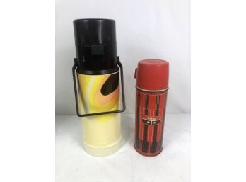 1970s Retro Thermos's, King Seely Thermos Division - 2 Pieces