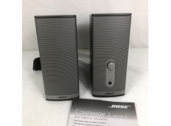 Bose Companion 2 Series 2 Multimedia Speakers With Manual