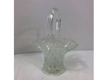 Vintage Pressed Glass Basket