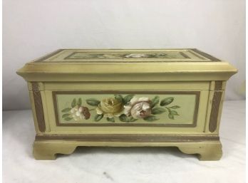 Wood Hand Painted Decorative Keepsake Box