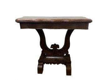 Antique Mahogany Empire Game Table