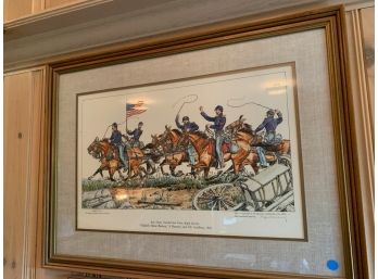 'Tidball's Horse Batter' Hand Colored 1955 Artwork