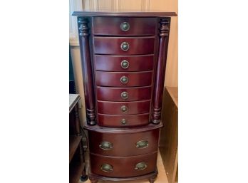 Cherry Wood Jewelry Chest (Attic Office)