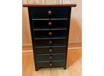 Wood Jewelry Chest With Cherry Top