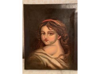 Renaissance Style Canvas Painting Of Child