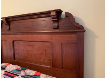 Full Size Antique Solid Wood Bed VERY HEAVY