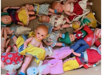 Box Of Vintage Dolls