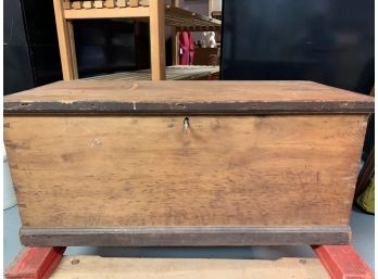 Antique Wood Chest W/ Key