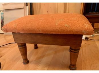 Foot Stool With Upholstered Top