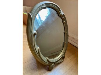 Vintage Oval Mirror W/ Stand