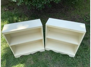 Two Painted Bookcases