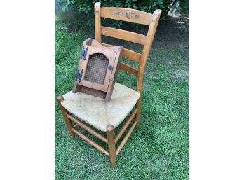 Stenciled Hitchcock Ladderback Chair