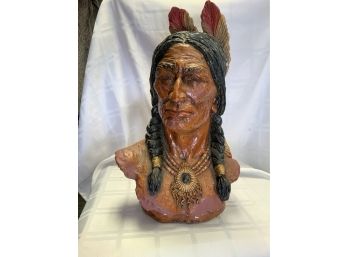 Life Size Native American Chief Bust